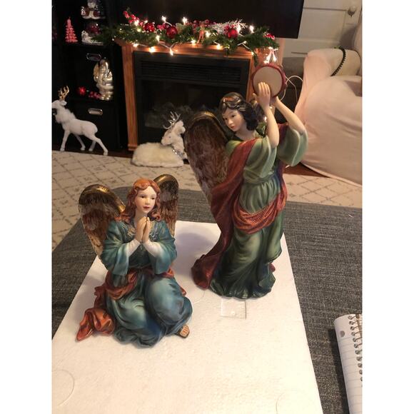 Vintage Angels Porcelain Collection by Grandeur Noel Stunning Handpainted NIB - Picture 2 of 13